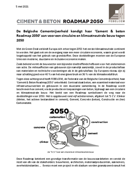 Roadmap 2050 - Cement & Beton